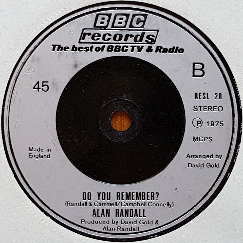 RESL 28 Mr. banjo man Alan Randall / Cammell from the BBC records and Tapes library Label